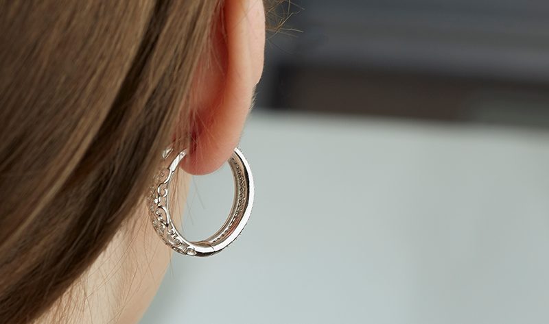 Sterling Silver Bubble Backs (2 pieces)