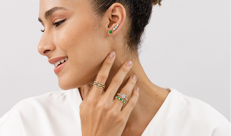 Stack Bolder and Better With Lab-Grown Diamonds and Gemstones